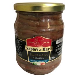 Anchovy fillets in olive oil Sapori di Mare 600g