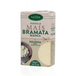 Farine blanche Bramata pour polenta Favero 1 Kg