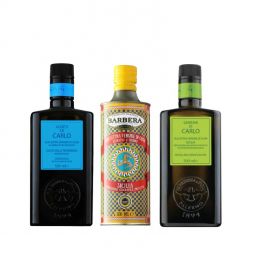 Wybór olejów sycylijskich