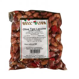 Olive verdi schiacciate piccanti 500g