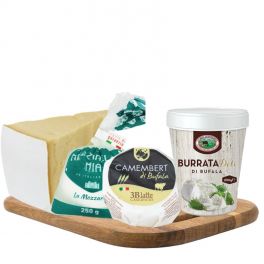 Box mit Italienische Büffelmilchprodukten