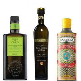 Selection of Sicilian olive oils
