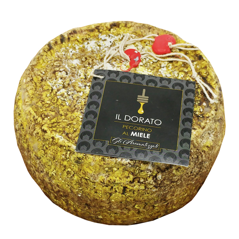 Gereifter Pecorino-Käse mit Honig il Dorato Rocca Toscana formaggi
